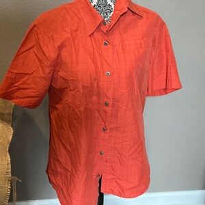 Merrell Men's Vibrant Orange Casual Shirt